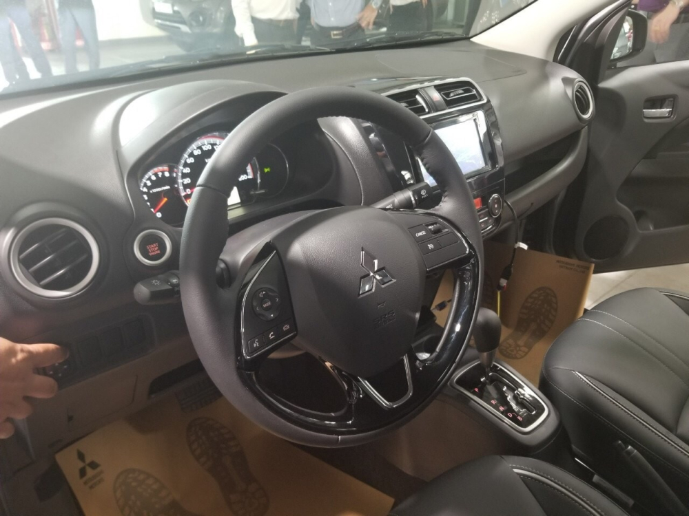 Nội thất của Mitsubishi Attrage 2020 chỉ được vuốt lại một số chi tiết nhỏ về mặt thiết kế