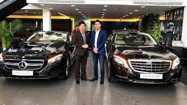 Người anh Phillip Nguyễn của Ti&ecirc;n Nguyễn từng tậu một l&uacute;c hai chiếc Mercedes-Benz l&agrave; Mercedes-Maybach S400 4Matic v&agrave; Mercedes-Benz S500 mui trần với tổng trị gi&aacute; l&agrave; 17 tỷ đồng