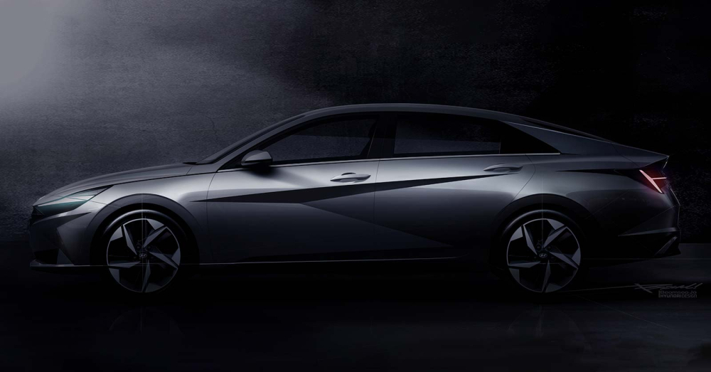 Hyundai Elantra 2021 sở hữu thiết kế coupe 4 cửa như xe sang