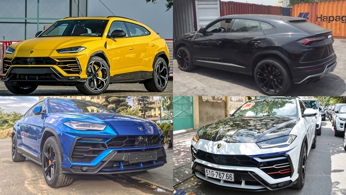 Những màu sơn trên Lamborghini Urus tại Việt Nam