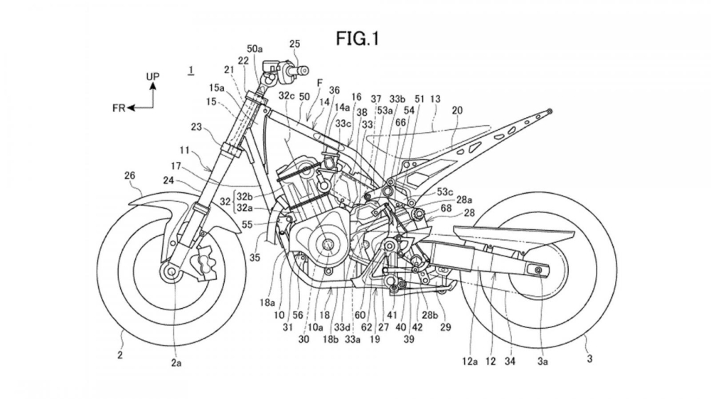 Thiết kế v&agrave; bố tr&iacute; khung mẫu street bike mới của Honda