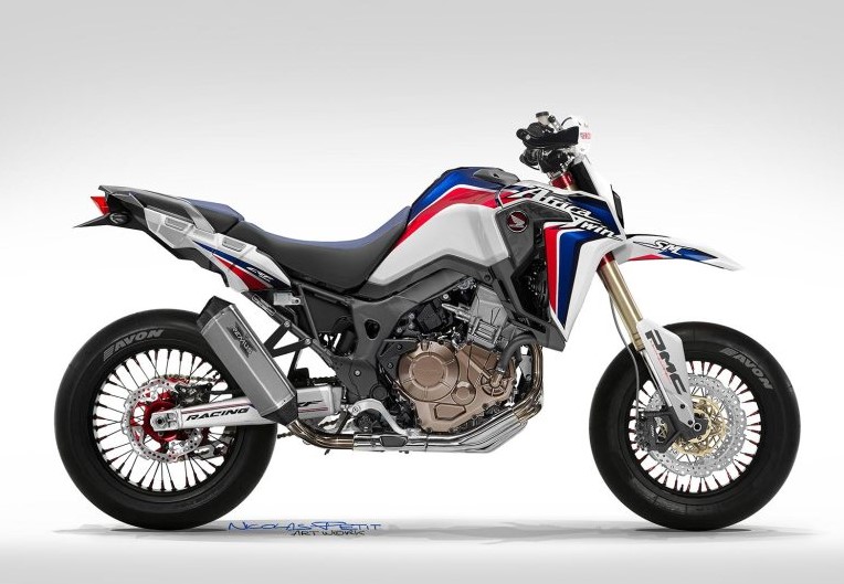 Mẫu xe mới của Honda sử dụng động cơ của Africa Twin 1100 c&oacute; thể l&agrave; một chiếc Roadster hoặc Supermoto