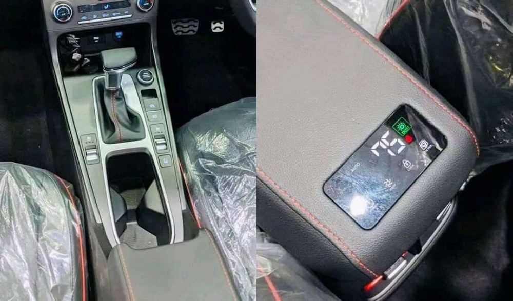 Cụm điều khiển trung tâm và màn hình của hệ thống lọc không khí trên Hyundai Creta 2020 Cụm điều khiển trung tâm và màn hình của hệ thống lọc không khí trên Hyundai Creta 2020