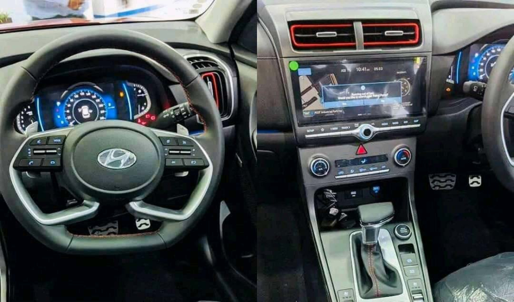 Vô lăng và màn hình trung tâm của Hyundai Creta 2020 Vô lăng và màn hình trung tâm của Hyundai Creta 2020