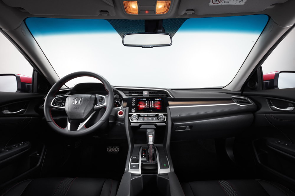 Không gian nội thất thể thao, gọn gàng của Honda Civic RS.