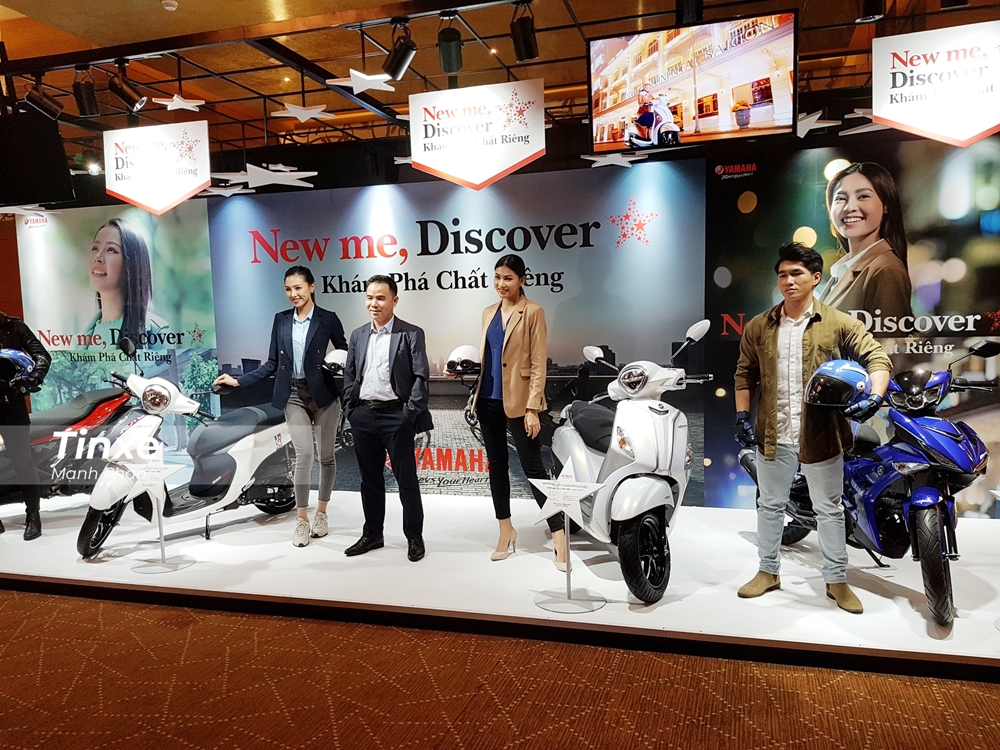 Dàn xe của Yamaha tại buổi họp báo chiều ngày 18 tháng 3 Dàn xe của Yamaha tại buổi họp báo chiều ngày 18 tháng 3