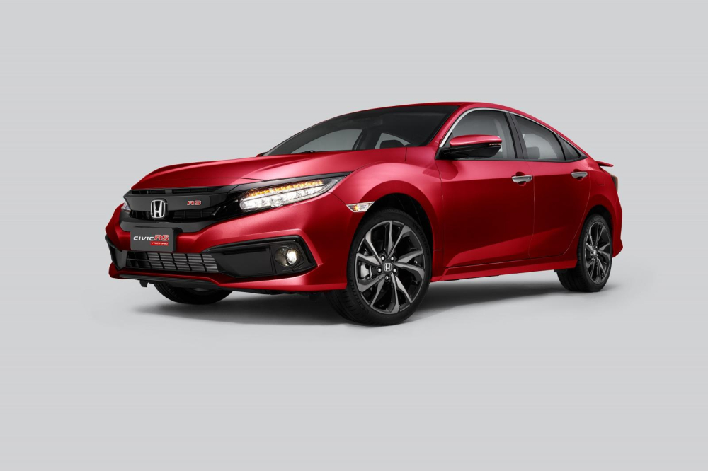 Honda Civic RS 2020 được bổ sung m&agrave;u đỏ Coffee Cherry Red mới thay thế cho m&agrave;u đỏ cũ
