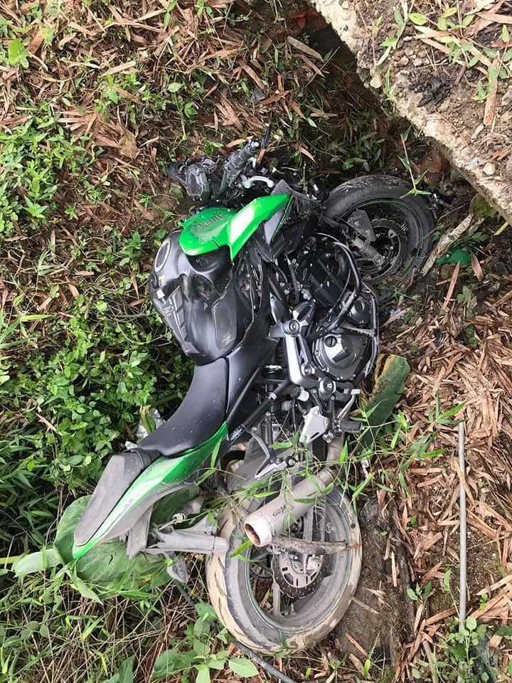 Chiếc xe ph&acirc;n khối lớn được x&aacute;c định l&agrave; Kawasaki Z900 gặp tai nạn ở Bắc Kạn