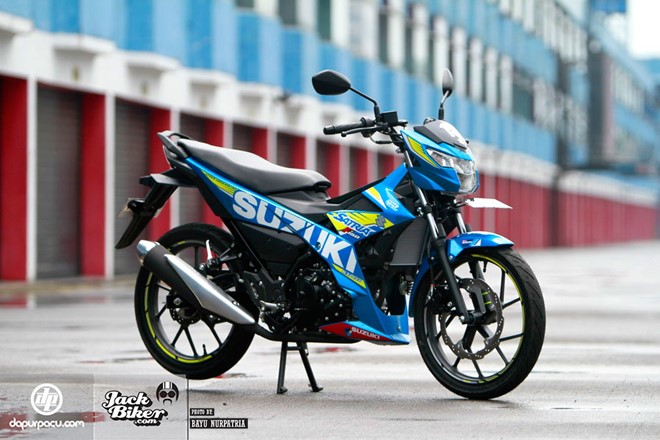 Suzuki Satria F150 được bán tại thị trường Indonesia