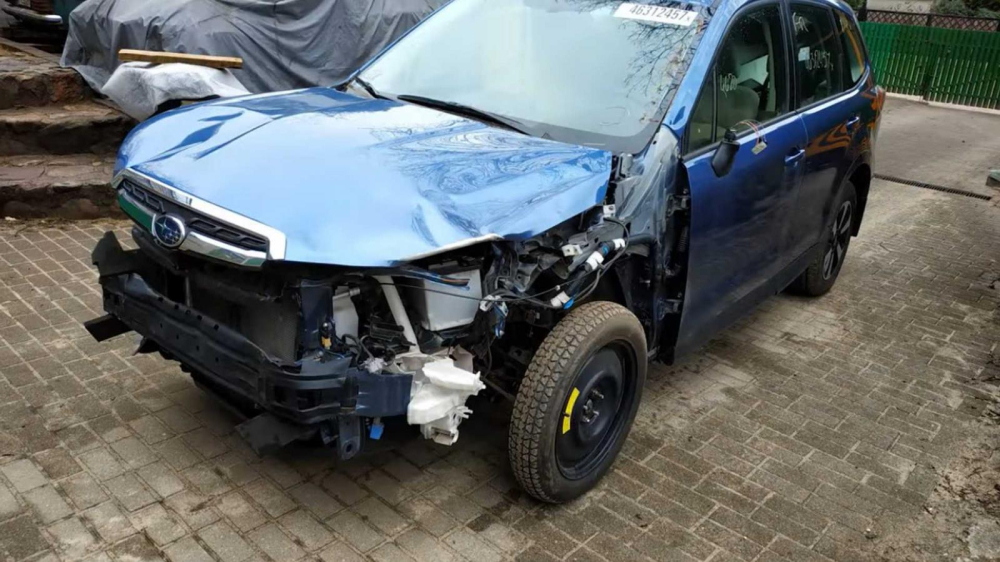 Bộ dạng hư hỏng ban đầu của chiếc Subaru Forester