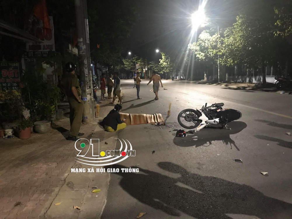 Hiện trường vụ tai nạn tại th&agrave;nh phố Dĩ An, tỉnh B&igrave;nh Dương