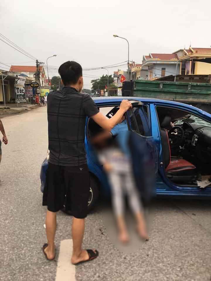 Hành khách trên chiếc Kia Morning bị thương