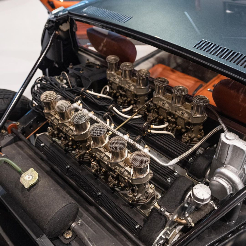 Động cơ của chiếc Lamborghini Miura SV Động cơ của chiếc Lamborghini Miura SV