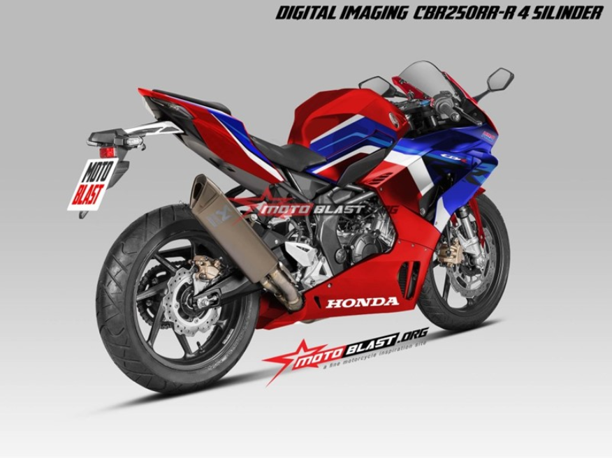 Honda CBR250RR-R nhìn từ phía sau