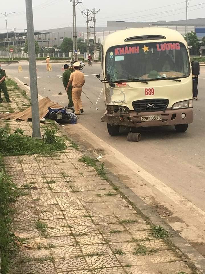 Hiện trường vụ tai nạn tại Vĩnh Phúc