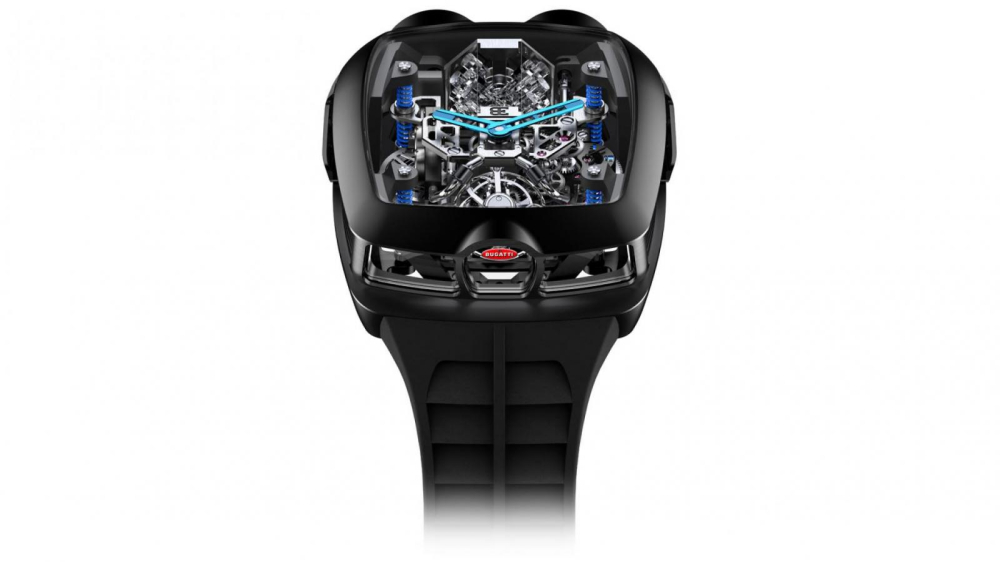 Chiếc đồng hồ được lấy cảm hứng từ những đường nét của Bugatti Chiron. Chiếc đồng hồ được lấy cảm hứng từ những đường nét của Bugatti Chiron.