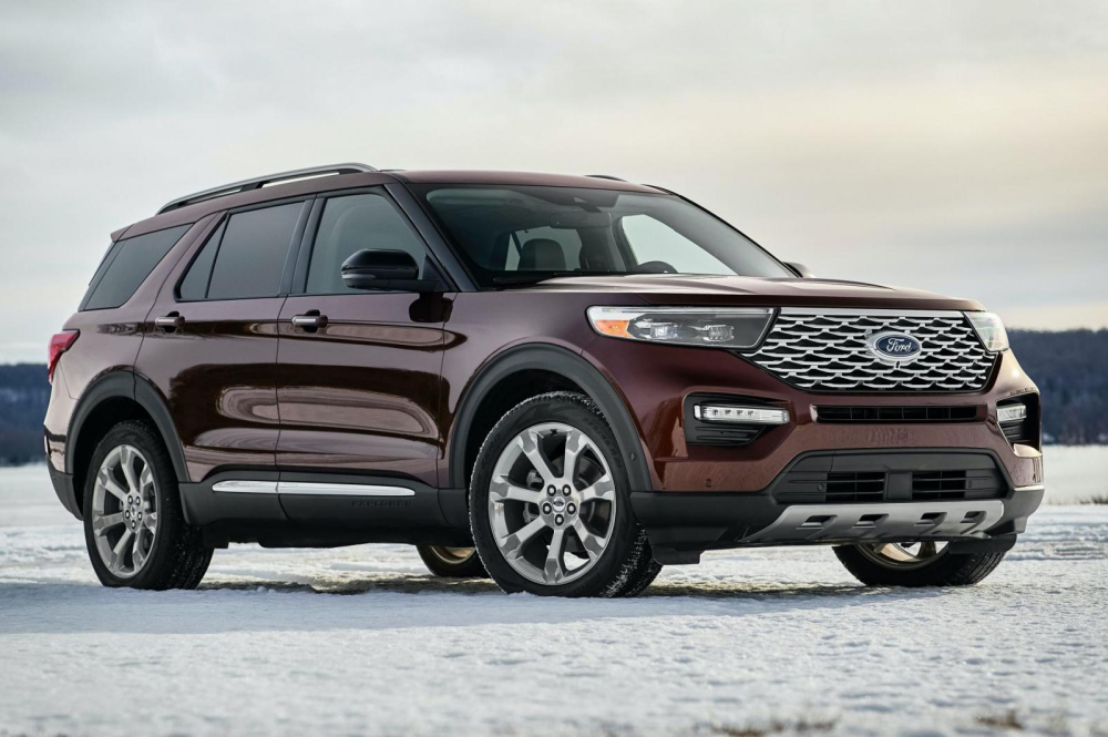 Thiết kế đầu xe của Ford Explorer Platinum 2020 dành cho thị trường Mỹ
