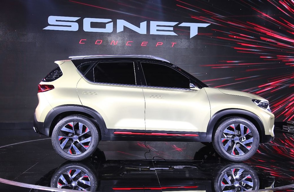 Thiết kế bên sườn của Kia Sonet Concept