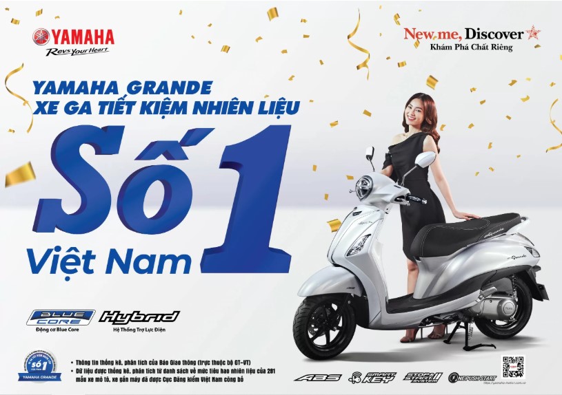 Yamaha Grande là mẫu xe ga tiết kiệm nhất hiện nay