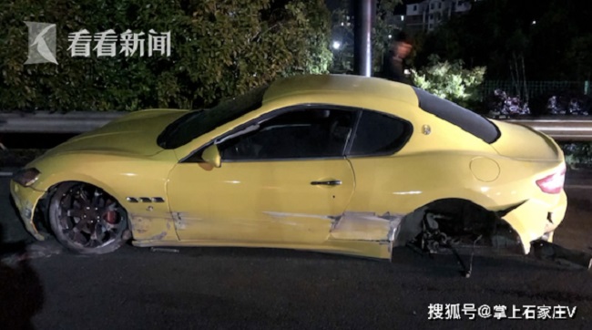 Chiếc Maserati bị hỏng khá nặng nên tiền sửa xe không nhỏ Chiếc Maserati bị hỏng khá nặng nên tiền sửa xe không nhỏ