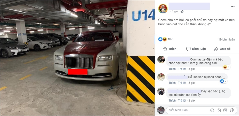 Một số bình luận của cộng đồng mạng về việc chiếc Rolls-Royce Wraith bị khoá bánh khi đỗ xe trong hầm