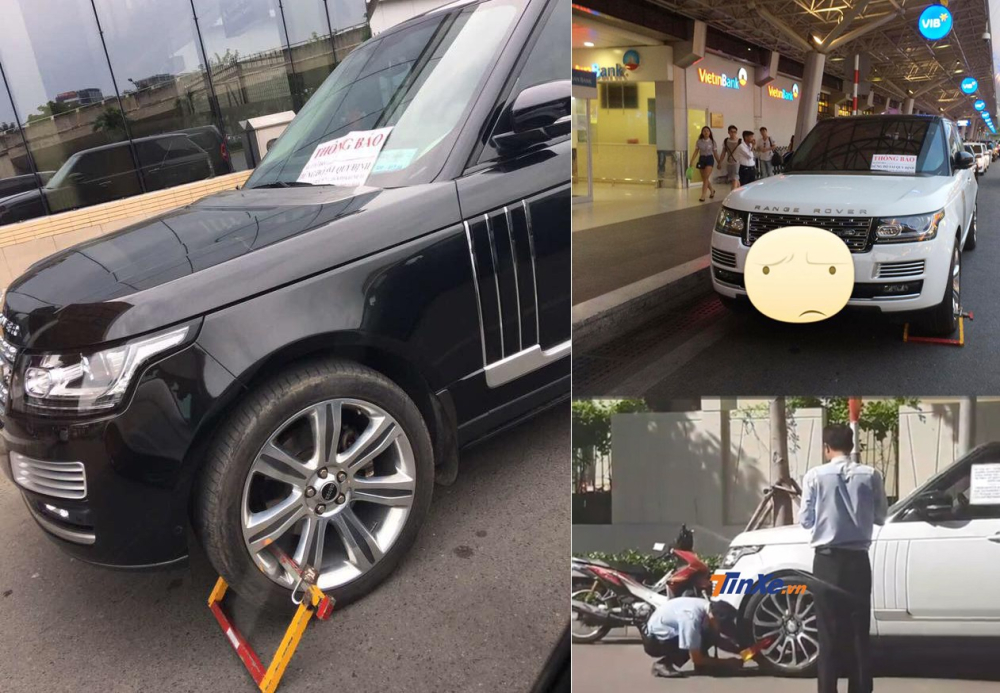 3 chiếc Range Rover Autobiography bị khoá bánh