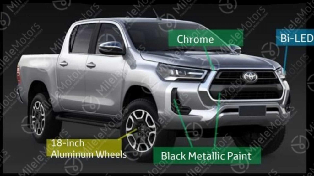 Bộ vành 18 inch của Toyota Hilux 2021