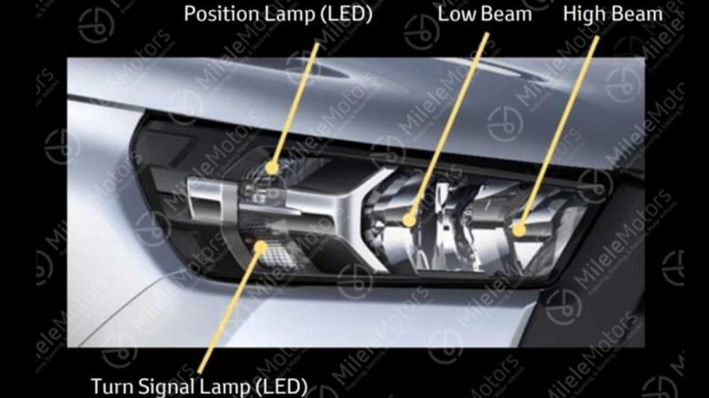Bản cấp thấp hơn dùng đèn LED kết hợp Halogen