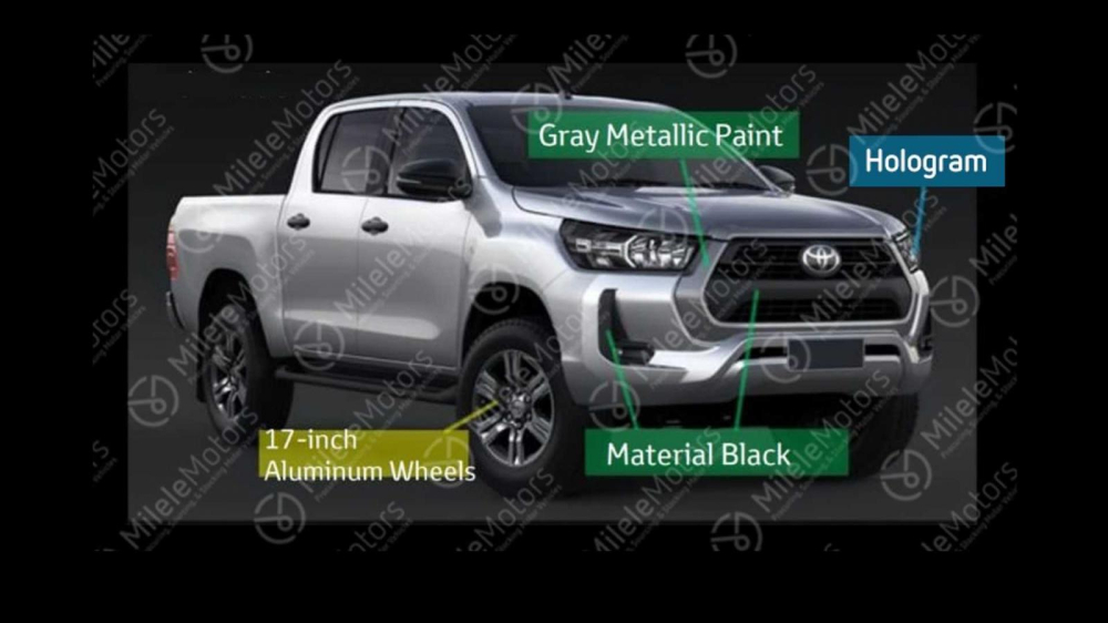 Bộ vành 17 inch của Toyota Hilux 2021