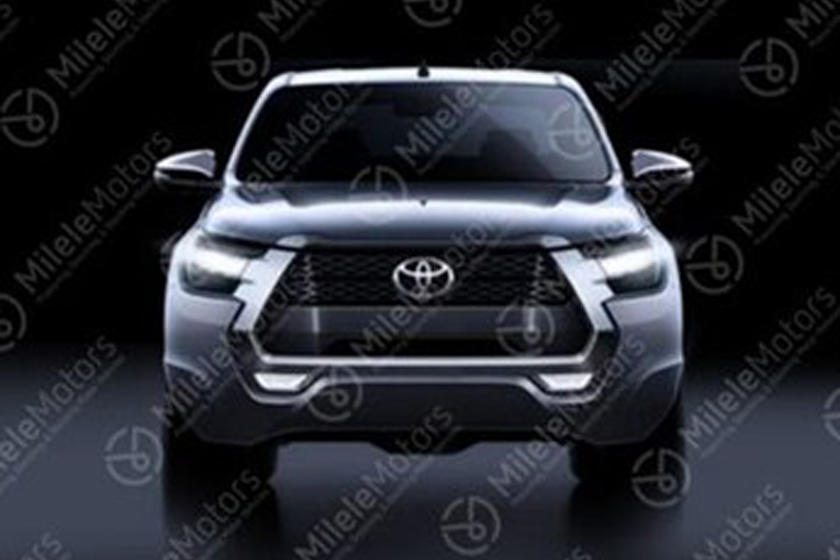 Thiết kế đầu xe của Toyota Hilux 2021 khá giống với Tacoma