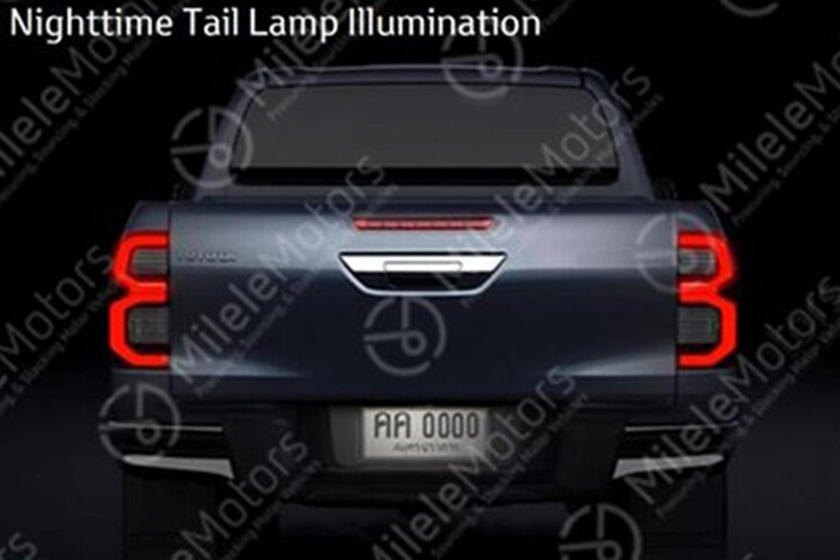 Thiết kế đằng sau của Toyota Hilux mới