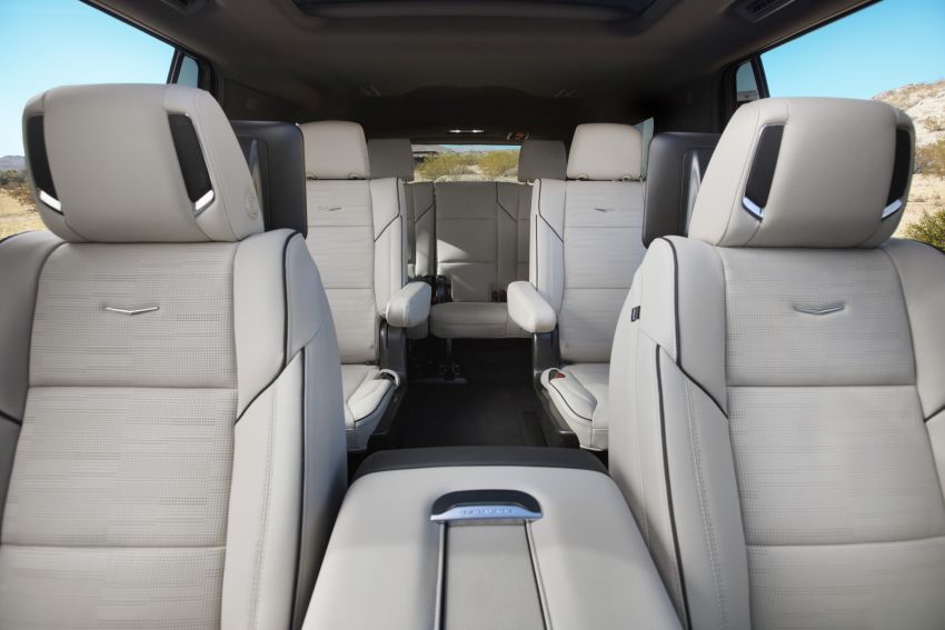 Nội thất rộng thênh thang của Cadillac Escalade ESV 2021 Nội thất rộng thênh thang của Cadillac Escalade ESV 2021