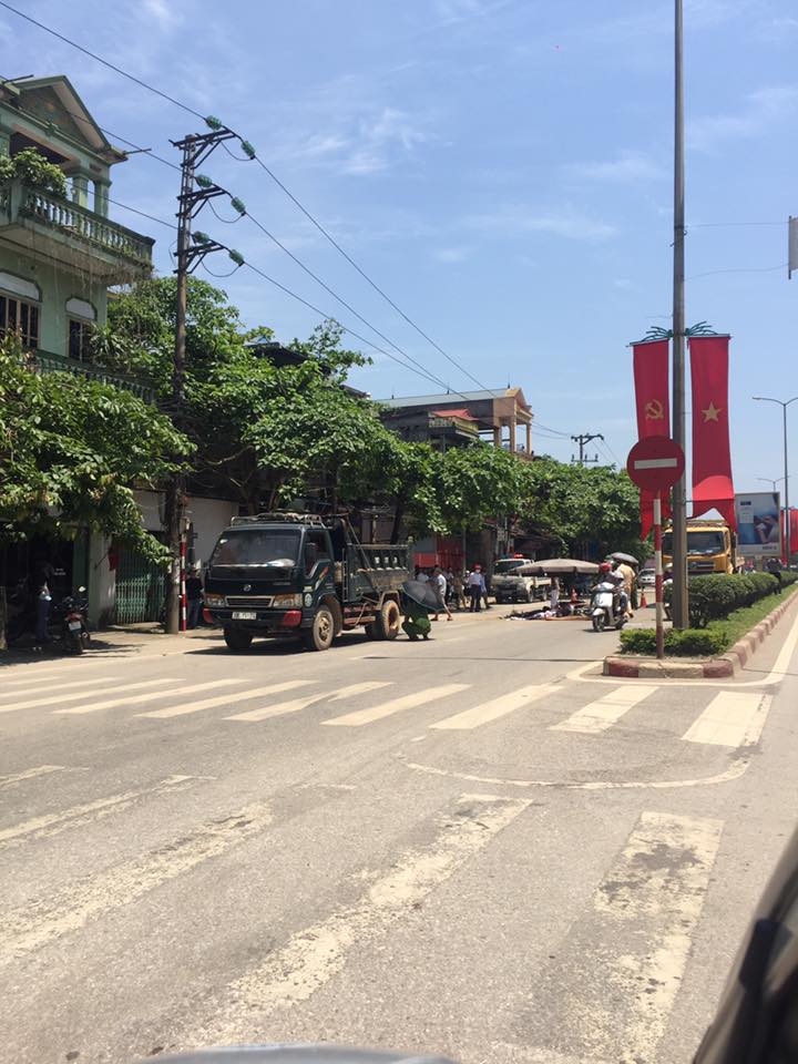 Hiện trường vụ tai nạn tại Th&aacute;i Nguy&ecirc;n