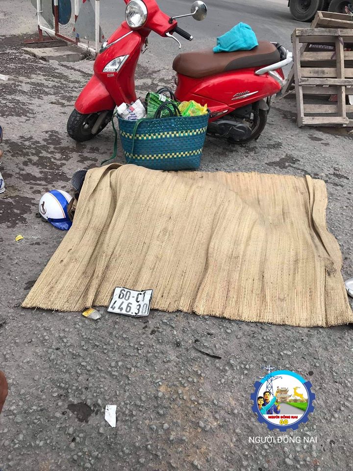Hiện trường vụ tai nạn tại th&agrave;nh phố Bi&ecirc;n H&ograve;a, tỉnh Đồng Nai