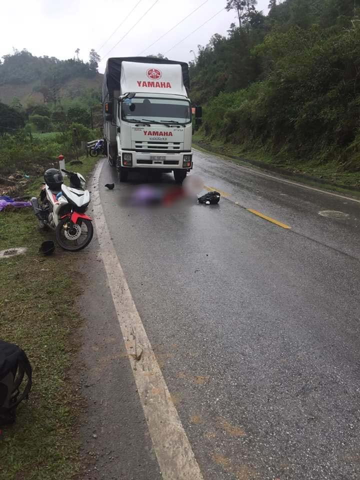 Hiện trường vụ tai nạn khiến 2 phượt thủ thương vong