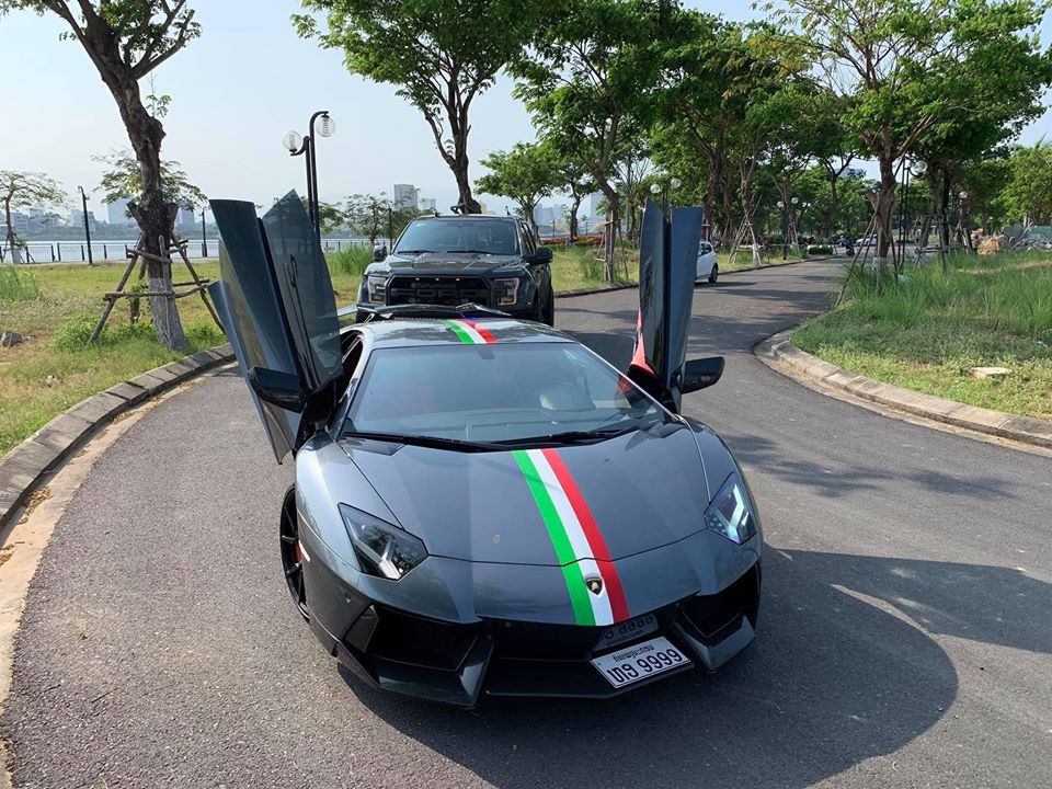 Chiếc si&ecirc;u xe Lamborghini Aventador LP700-4 mang g&oacute;i độ Novitec sau thời gian d&agrave;i ở Đ&agrave; Nẵng
