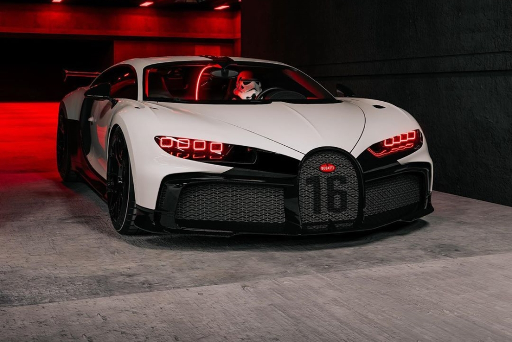 Bugatti Chiron Pur Sport ngầu hơn qua bản thiết kế Stormtrooper của Shashank Das