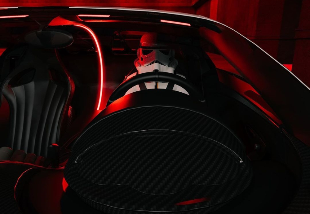 L&iacute;nh Stormtrooper sau tay l&aacute;i của Bugatti Chiron Pur Sport