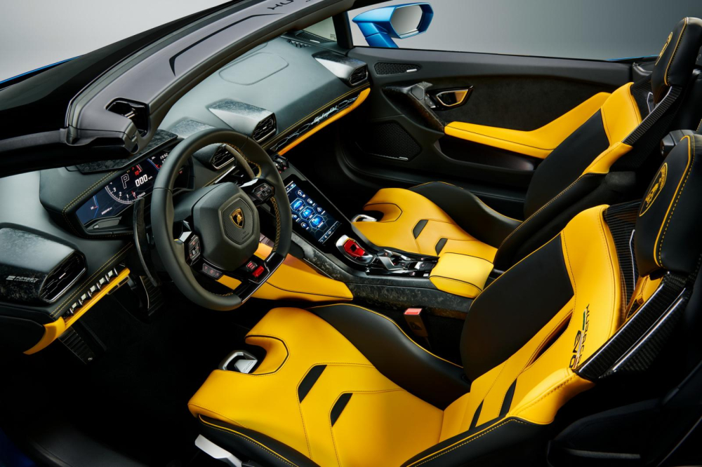 Nội thất bên trong Lamborghini Huracan EVO RWD Spyder Nội thất bên trong Lamborghini Huracan EVO RWD Spyder