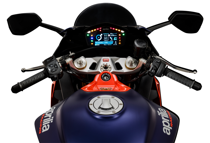 Aprilia RS660 sở hữu m&agrave;n h&igrave;nh m&agrave;u TFT