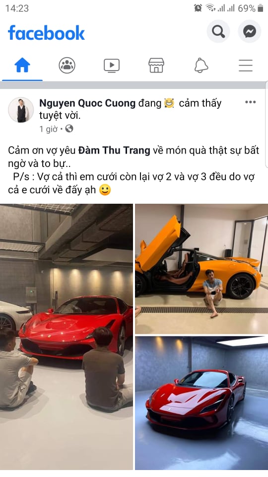 Cường Đ&ocirc;-la chia sẻ việc mua si&ecirc;u xe Ferrari F8 Tributo