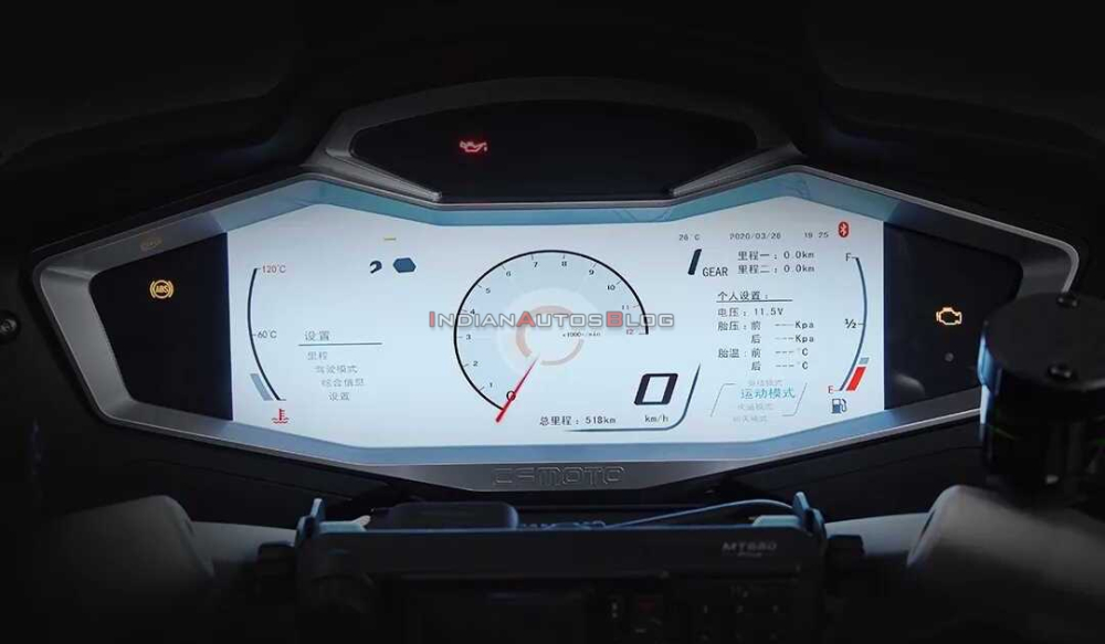 Đồng hồ màu TFT của xe