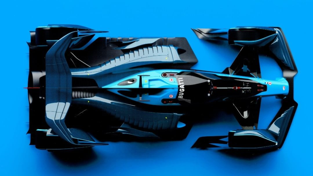Hình ảnh thiết kế xe đua Bugatti Formula One được chia sẻ bởi Andries van Overbeeke