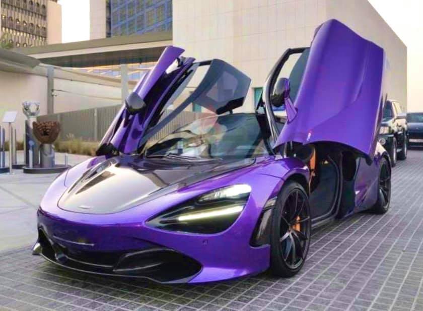 H&igrave;nh ảnh chiếc si&ecirc;u xe McLaren 720S m&agrave;u t&iacute;m được cho sắp về Việt Nam
