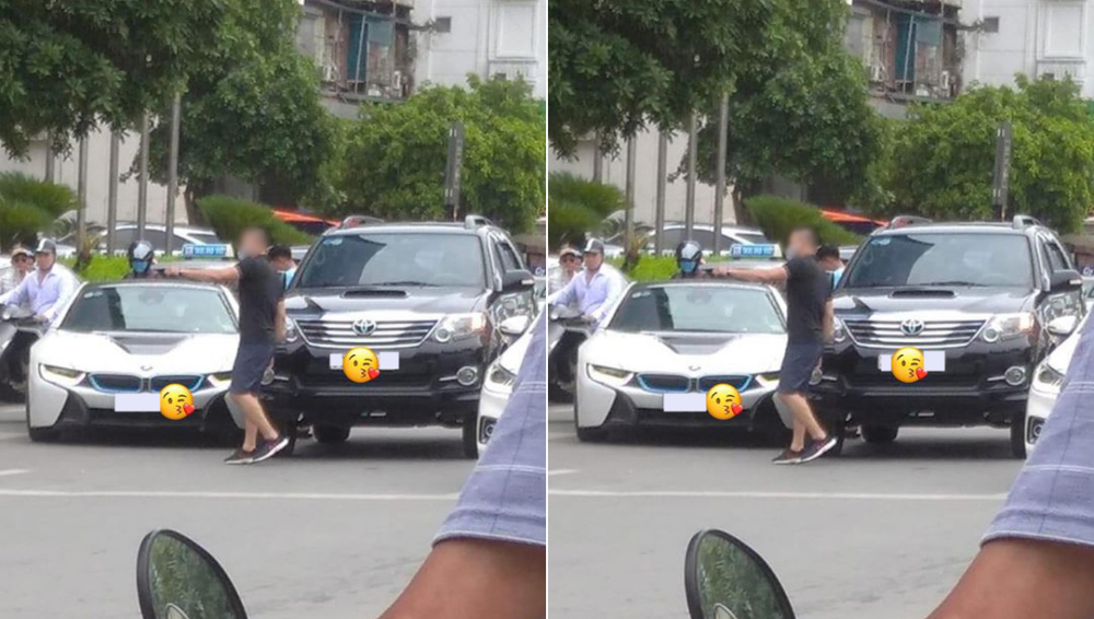 Hình ảnh hiếm hoi về vụ va chạm giao thông giữa xe BMW i8 và Toyota Fortuner tại Hà Nội vào trưa nay Hình ảnh hiếm hoi về vụ va chạm giao thông giữa xe BMW i8 và Toyota Fortuner tại Hà Nội vào trưa nay
