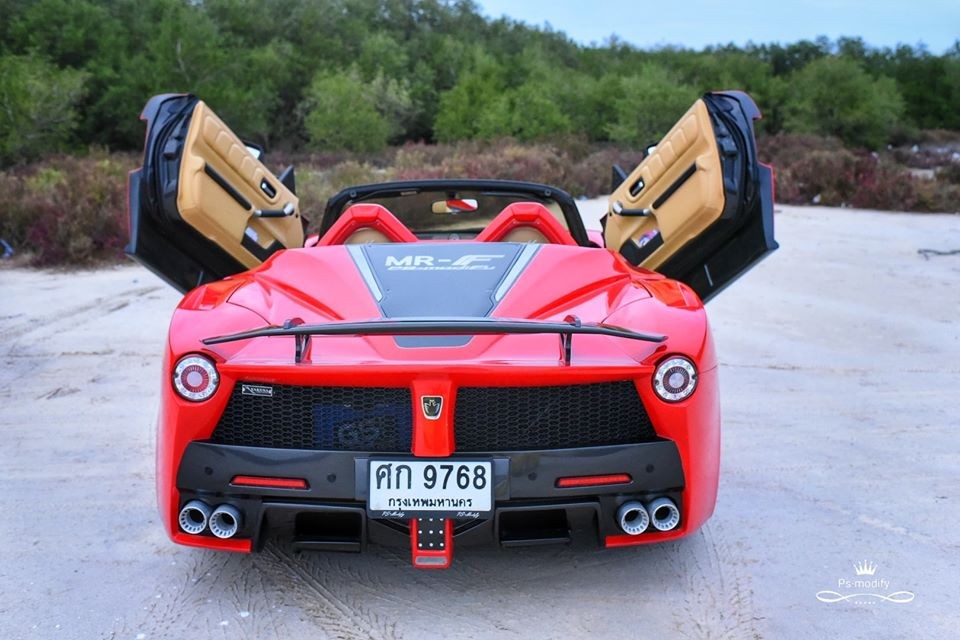 Vẻ đẹp của chiếc siêu xe Ferrari LaFerrari nhái từ Toyota MR2 của xưởng độ Thái