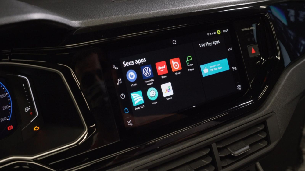 Màn hình trung tâm của Volkswagen Nivus 2021