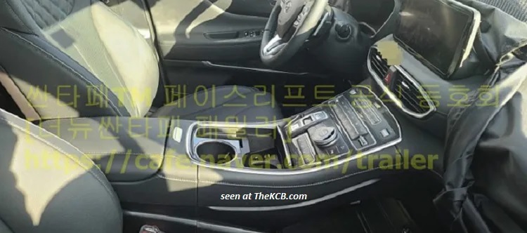 Hình ảnh nội thất rò rỉ mới của Hyundai Santa Fe 2021 Hình ảnh nội thất rò rỉ mới của Hyundai Santa Fe 2021