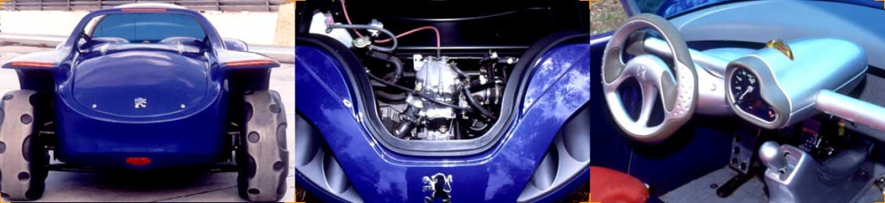 Phía trước, hệ thống mô tơ điện, và hệ thống lái của Peugeot Touareg 1996 Phía trước, hệ thống mô tơ điện, và hệ thống lái của Peugeot Touareg 1996