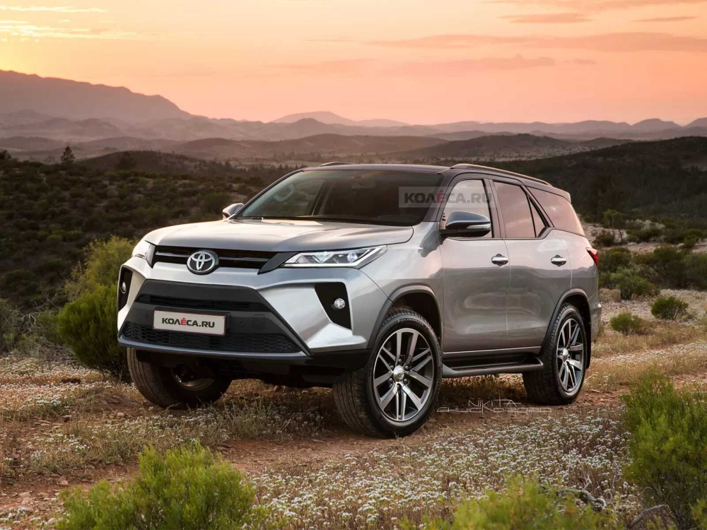 H&igrave;nh ảnh ph&aacute;c họa của Toyota Fortuner 2020